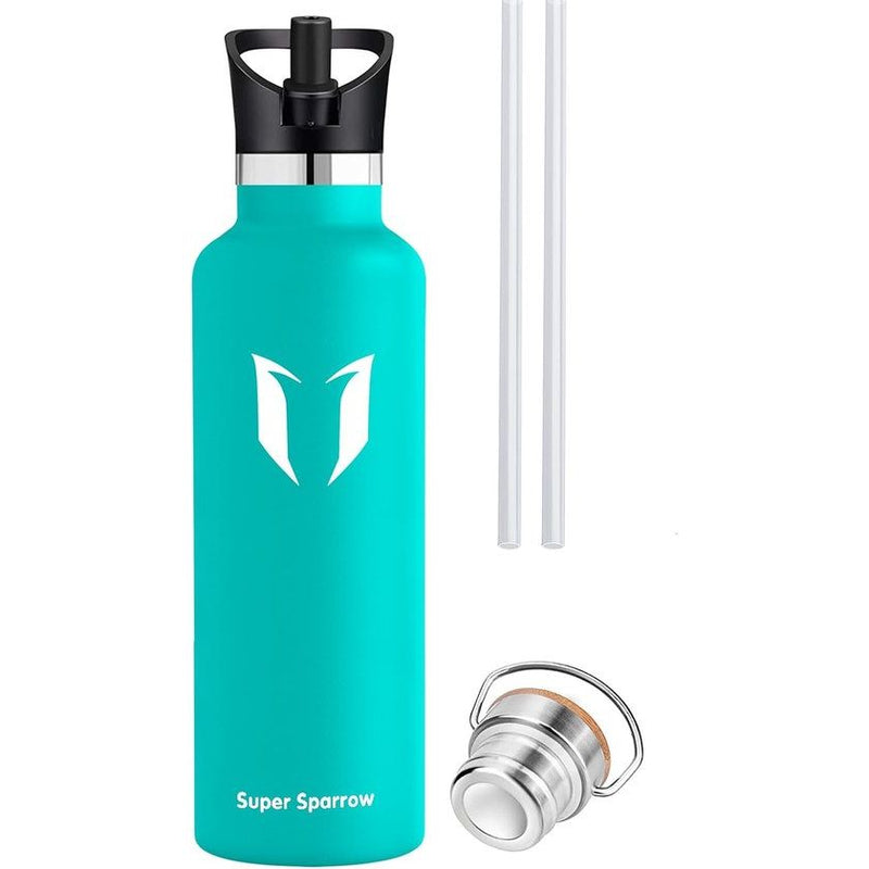 Roestvrijstalen waterfles, 350 ml, 500 ml, 620 ml, 750 ml, 1 l, lekvrij, BPA-vrij, koolzuurhoudende waterfles, thermosfles voor kinderen, sport, universiteit, school, fitness