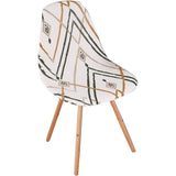 Stoelhoes Scandinavische eetkamerstoelen, set van 6 beschermhoezen, Scandinavische keukenstoel, Scandinavische stoelhoezen, keuken