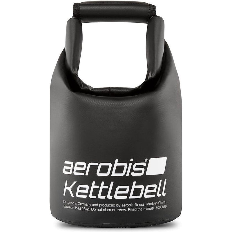 Fitness Kettlebell, verstelbare balhouder 1-25 kg, variabele vulling met zand of staalschroot, ergonomisch, gevoerd, vloervriendelijk