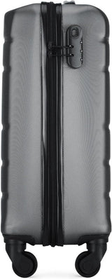 reiskoffer rolkoffer trolley, grijs, handbagage