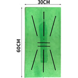 Golf trainingsmat, chipping hitting trainingsmat voor swingdetectie, golf swing mat, draagbare golf trainingshulp kit, 60 x 30 cm golf trainingsmat voor binnen en buiten, swing oefenmat (3)