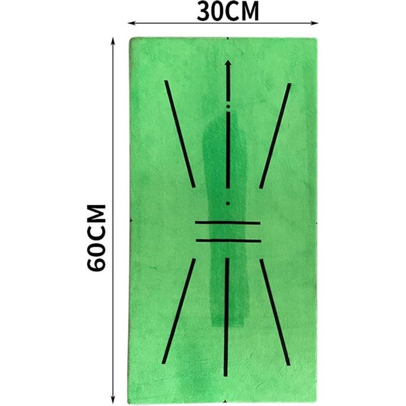 Golf trainingsmat, chipping hitting trainingsmat voor swingdetectie, golf swing mat, draagbare golf trainingshulp kit, 60 x 30 cm golf trainingsmat voor binnen en buiten, swing oefenmat (3)