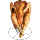 2 x roestvrijstalen kippenbranders - kippengrills met aromacontainer - grillbrander voor het koken van hele kip in de oven of op de grill (pak van 02 - met aromacontainer)