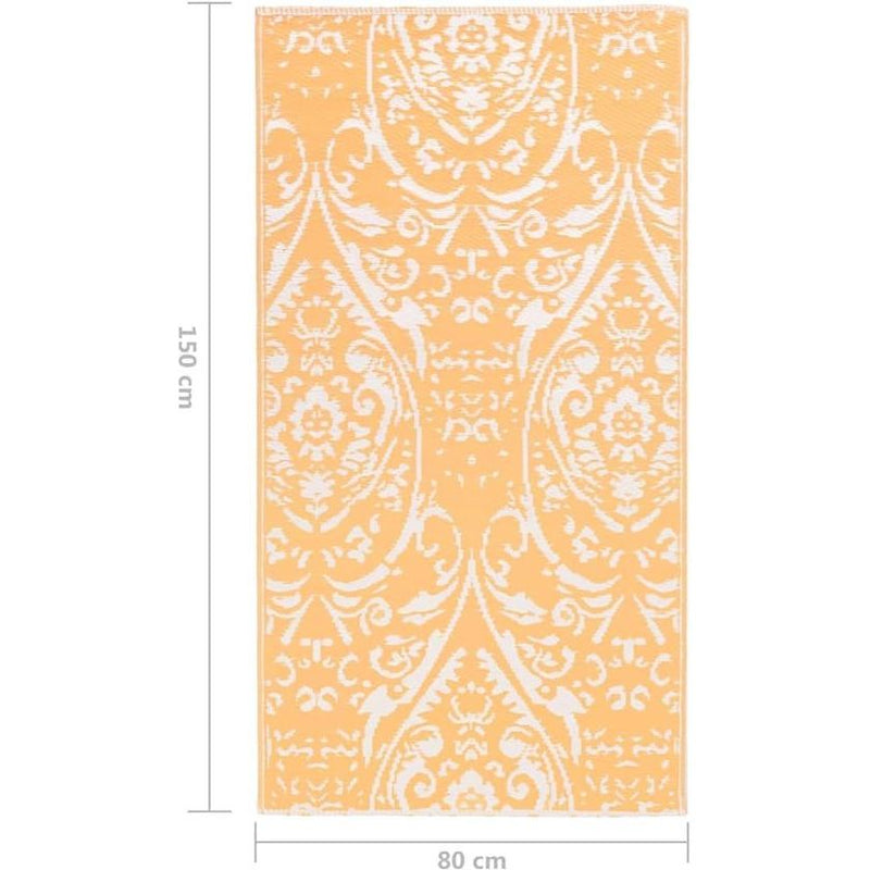 Buitenkleed/Buitentapijt - Tuintapijt Vloerbedekking Tuinaccessoire - PP Oranje (80x150cm)