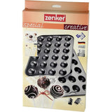 Cake-Pops Maker Set, 38,5 x 26,5 cm Special Creative, bakvorm voor taarten op een steel, incl. accessoires (stelen en houder), hoeveelheid: 1 stuk, kleur: zwart