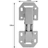 10 stks 90° hoek draaibare standaard scharnier, schroef Scharnieren, scharnieren, meubels, verborgen kast deur scharnieren, keuken, opbouw scharnier