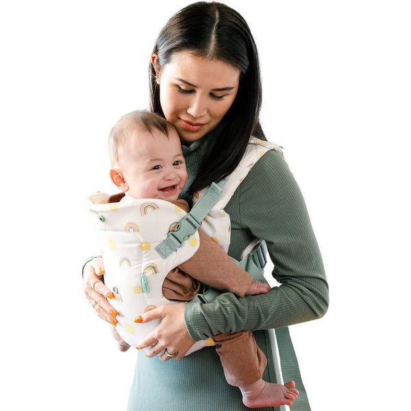 4-in-1 Flip Advanced Babydrager - Ergonomische en omkeerbare babydrager - Drager voor voor- en rugtransport - Verstelbare riemen - Voor baby's van 3,6 tot 14,5 kg - Regenboog patroon