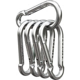 Karabijnhaakset (60 mm, 80 mm, 100 mm) met kliksluiting van hoogwaardig premium staal voor kamperen, wandelen, sleutelhangers, karabijnhaken van 120 kg tot 350 kg