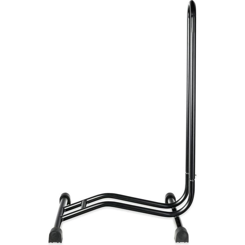 2 stuks fietsstandaard in zwart of zilver, vloerstandaard, vrijstaand, wielstandaard, 38 x 42 x 75 cm, kleur: zwart