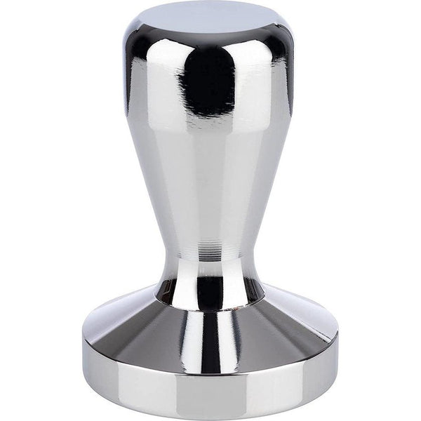 Barista Edition, premium tamper, koffiecompressor Ø 58 mm basis, H: 8 cm, koffiemeelpers, roestvrij staal, espresso-stempel, 58 mm zeefhouder, koffiestamper met siliconenmat