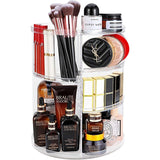 Make-up cosmetica-organizer, 360 graden draaibaar, 7 verstelbare niveaus, grote capaciteit, make-up-organizer, make-up-opbergbox voor dressers, slaapkamer, badkamer, transparant