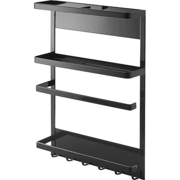 Keukenrek, staal, zwart, één maat