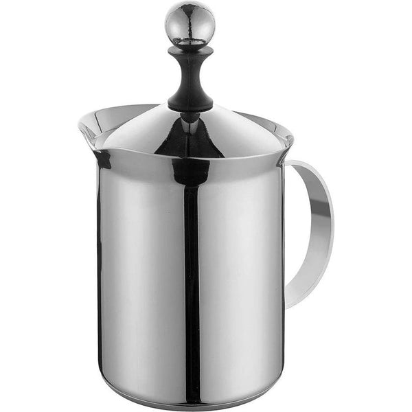 Creamer CLASSIC voor 6 kopjes | Ø 10 cm, hoogte 20,5 cm | 800 ml | gepolijst roestvrij staal | met 4 mm sandwichbodem | voor alle warmtebronnen | geschikt voor inductie | met