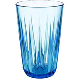 Set van 6, hoogwaardige 0,3 liter Tritan kunststof drinkglazen, BPA-vrij, kristalglas-look, onbreekbare herbruikbare glazen, herbruikbaar en vaatwasmachinebestendig, 300 ml, blauw