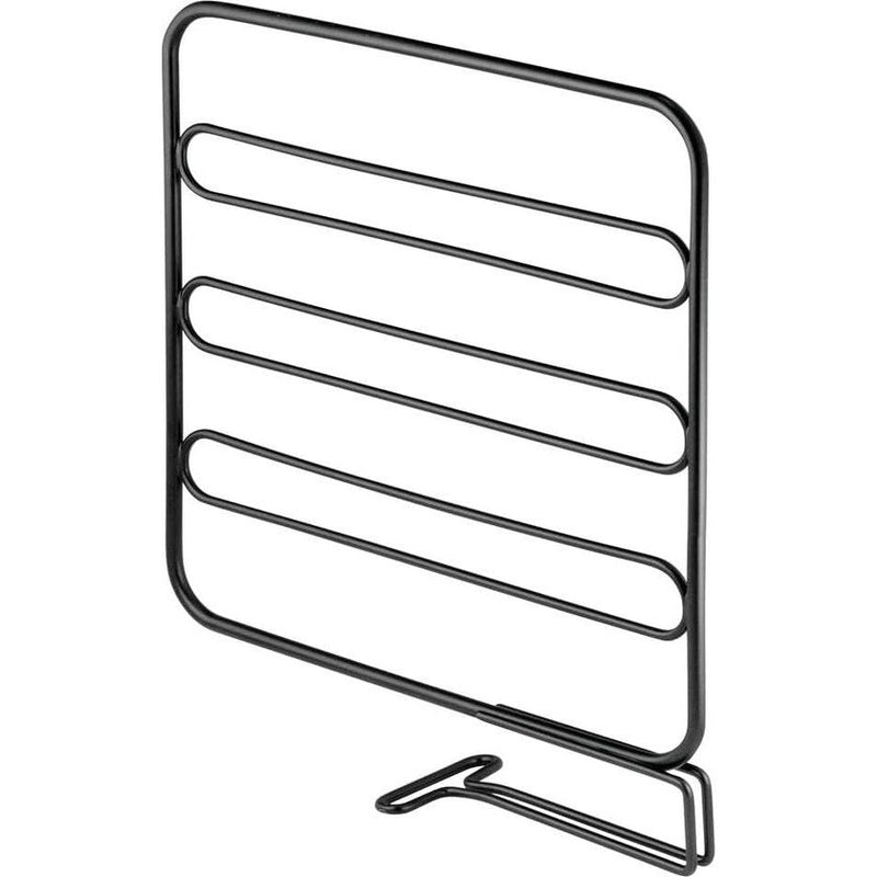 Set van 4 plankscheiders voor de kledingkast – praktisch kledingkastsysteem van metaaldraad – nuttig reksysteem zonder boren – zwart