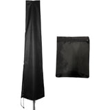 Parasolhoes, waterdichte grote parasolhoes, beschermhoes voor parasol met ritssluiting en verstelbaar trekkoord, lichtbestendige hoes van Oxford-weefsel (190 x 30 x 50 cm)