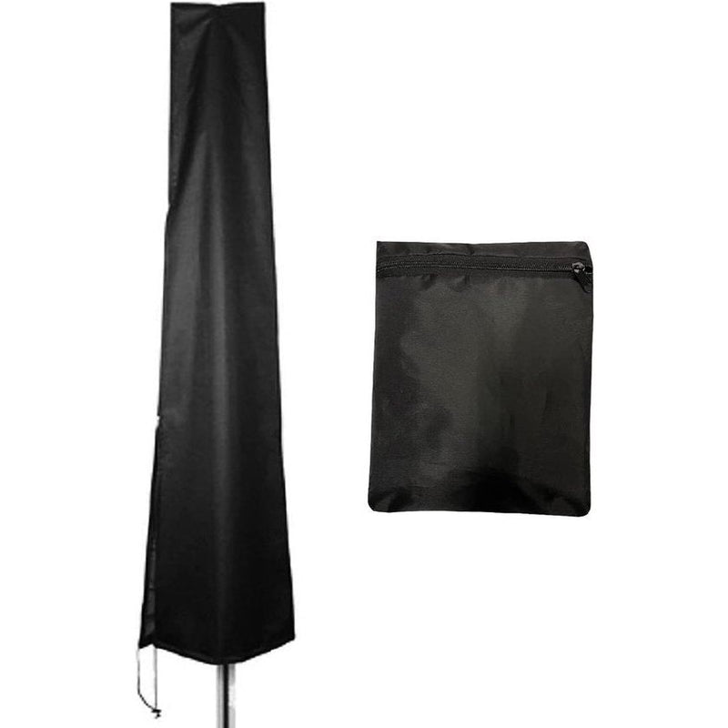 Parasolhoes, waterdichte grote parasolhoes, beschermhoes voor parasol met ritssluiting en verstelbaar trekkoord, lichtbestendige hoes van Oxford-weefsel (190 x 30 x 50 cm)
