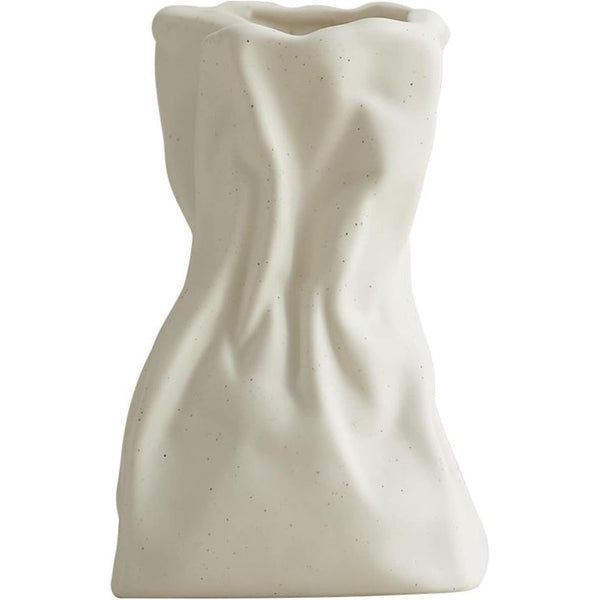 Papieren zak keramische vaas Crinkle papieren zak ontwerp voor bloemstukken, woonkamer en eettafeldecoratie