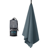 microfiber handdoek in 8 maten; vederlicht, ultra absorberend en sneldrogend; microfiber handdoeken zijn ideaal als reishanddoek, sporthanddoek, strandhanddoek XXL en badhanddoek, grijs