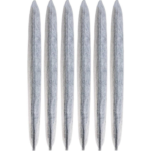 Zitkussen, vilt, rond, stoelkussen, zitkussen, gewatteerd, 35 cm, 6-delige voordeelverpakking, lichtgrijs Zitkussen, vilt, rond, stoelkussen, zitkussen, gewatteerd, 35 cm, 6-delige voordeelverpakking, lichtgrijs