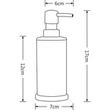 Vloeibare zeepdispenser Vrijstaand aluminium 250 ml roestvrij voor badkamer keuken (zwart)