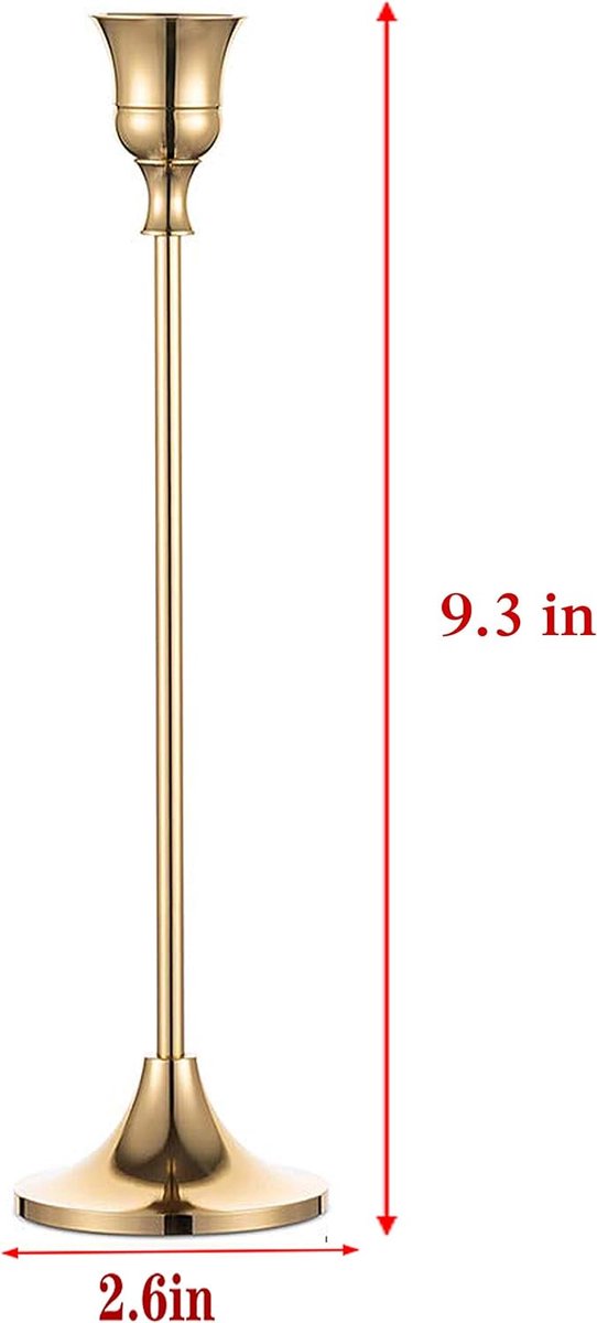 Kandelaar Kandelaar Kandelaber Decoratie Verguld Metaal Vintage voor Valentijnsdag Kerstmis bruiloft eten