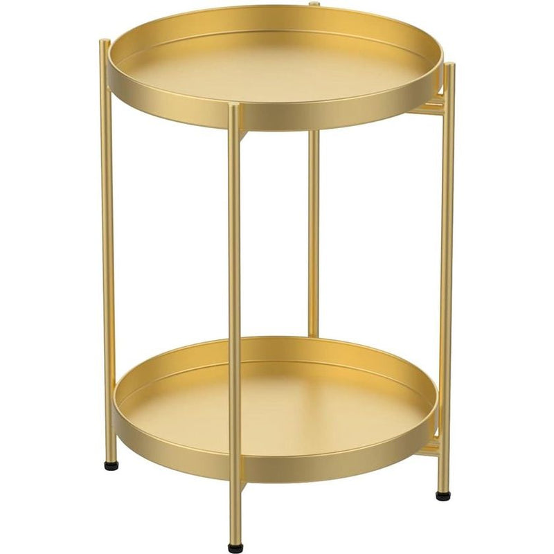 H HOMEWINS Metalen bijzettafel, rond, wit, met afneembare tablet, diameter 40 x hoogte 50 cm, salontafel, nachtkastje voor woonkamer, slaapkamer, kantoor H HOMEWINS Metalen bijzettafel, rond, wit, met afneembare tablet, diameter 40 x hoogte 50 cm, salontafel, nachtkastje voor woonkamer, slaapkamer, kantoor