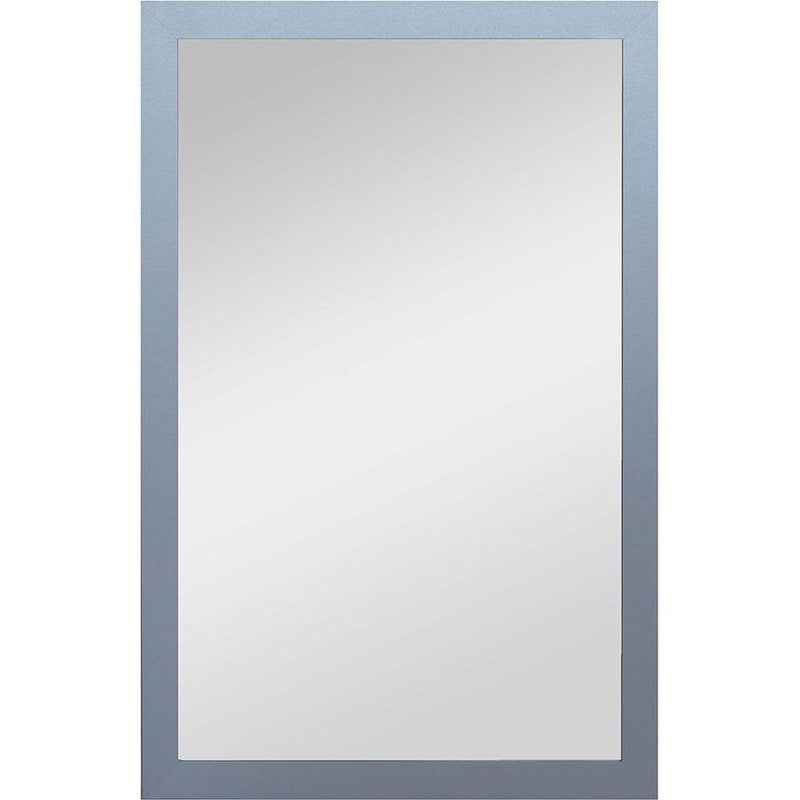 Spiegel - hoogwaardige wandspiegel (55 x 75 cm) - rechthoekig - frame zilver hout/MDF - moderne spiegel - duurzaam roestvrij