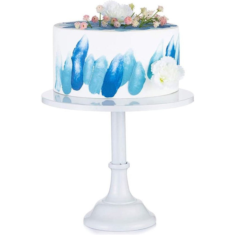 30 cm wit taartstandaard, eenvoudige kunst metaal rond bruiloft evenement verjaardagsfeest dessert cupcake-sokkel display plaat, cupcake-standaard taartstandaard voor kerstdecoratie