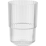 Bar Drinkglazen, 6-delige set, hoogwaardige 0,22 liter Tritan-kunststof drinkglazen, BPA-vrij, stapelbaar, onbreekbaar, herbruikbaar en vaatwasmachinebestendig, 220 ml