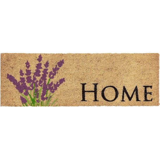 Deurmat voor binnen, crème, vuilvanger, antislip, kokosmat, antibacterieel, duurzaam, deurmat 25 x 75 cm, vuilvangmat 100% kokos