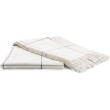 Arus - Knuffeldeken, woondeken, sprei, plaid, reisdeken, WHITE BLOCK, 100% polyacryl , 150 x 200 cm