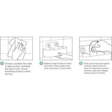 Duo douche caddy rek organizer, badkamer opslag voor douche accessoires, wit, groot