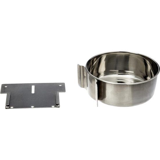 RVS kommontageplaat, 15,0 cm, 1,00 liter, zilver