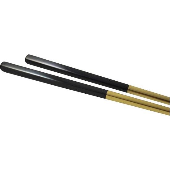 Eetstokjes van hoogwaardig roestvrij staal 18/10 - kleur: zwart-goud - stijlvol design - 5 personen - 10-delig - de chopsticks zijn vaatwasmachinebestendig