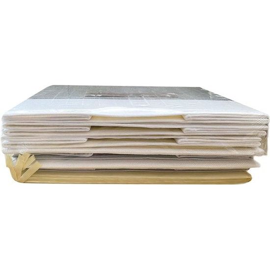 Opbergdozen met deksels, 3-pack, opvouwbare opbergbak met handvat, voor het, 45x30x30cm