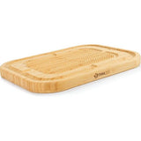 Mahlzeit Bamboe snijplank met antislip snijvlak snijplank hout met sapgoot serveerplank van bamboehout hout voor de keuken