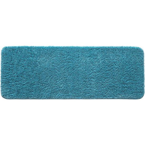 Badmat, badmat, antislip, wasbaar, absorberend, voetmatten voor woonkamer, slaapkamer, badkamer, 45 x 120 cm, blauw-groen Badmat, badmat, antislip, wasbaar, absorberend, deurmatten voor woonkamer, slaapkamer, badkamer, 45 x 120 cm, blauw-groen.