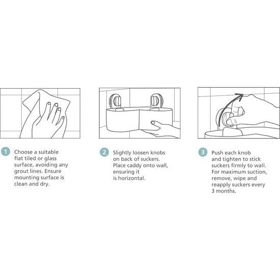 Shower Cady, wit, regelmatig