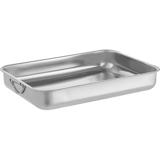 Ovenschaal 30 cm, bakvorm roestvrij staal, rechthoekig, ovenvorm met handgrepen, rechthoekige bakplaat, gezond en gemakkelijk te reinigen