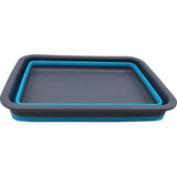 7 liter opvouwbare kuip, opvouwbare afwasbak, draagbare wastafel, ruimtebesparende kunststof wasbak (grijs/zeeblauw, 1) 7 liter opvouwbare kuip, opvouwbare afwasbak, draagbare wastafel, ruimtebesparende kunststof wasbak (grijs/zeeblauw, 1)