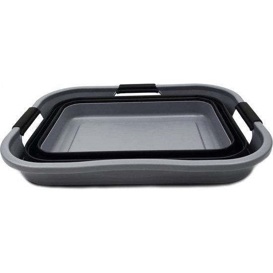 Opvouwbare plastic wasmand 30L Opvouwbare opbergbak Organizer Ruimtebesparende mand Watercapaciteit 24L