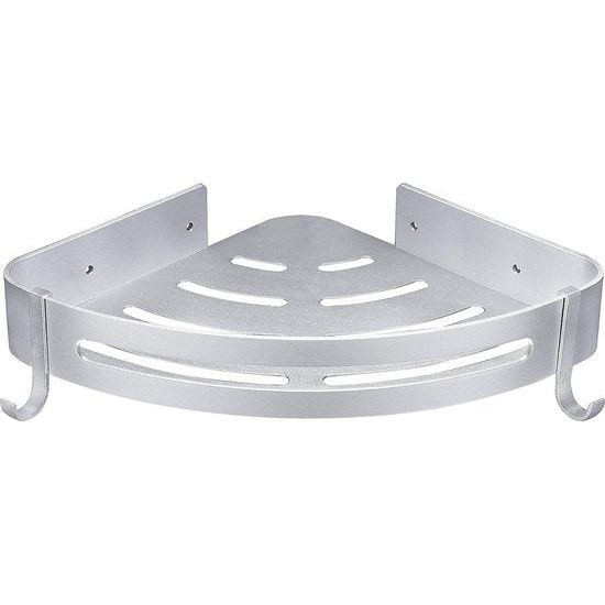 Doucherek, badkamerplank, doucheplank, plank, plank, nagelvrij, geen schade zonder boren, aluminium oppervlak, roestvrij, mand voor keuken- en badkameraccessoires