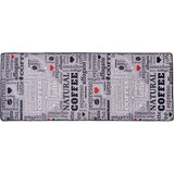 Keukentapijt, antislip keukenloper, grijs, wasbaar keukentapijt, hal, koffiemacchiato design (grijs, 80 x 200 cm)