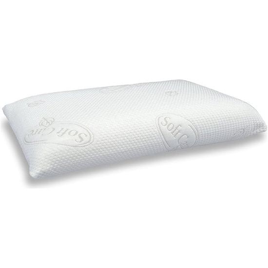 Neksteunkussen van visco-zacht schuim, hoofdkussen, visco-elastisch traagkussen, tweede overtrek *gratis* bij, 80 x 40 x 15 cm