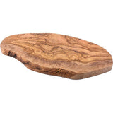 Plank van olijfhout, olijfhouten plank, snijplank, houten plank, ontbijtplank, steakplank, natuurlijk gesneden (33-37 cm)