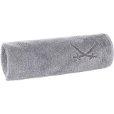 Douchehanddoek 70x140 cm 100% katoen met geborduurd sabellogo badhanddoek handdoek zilver enkel
