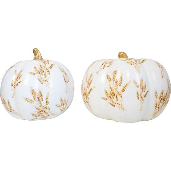 Pompoen wit met patroon (groot) translates to "Witte pompoen met patroon (groot)" in Dutch.