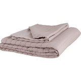 Katoenen spreienset, tweepersoonsbed 250 x 260 cm, kussensloop 55 x 75 cm x 2, slaapbankdeken gewatteerd, deken het hele jaar door (cappucino)