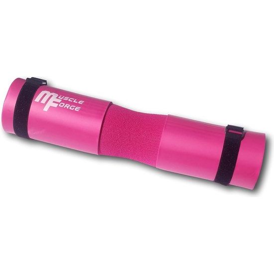 Nekkussen met 2 lussen, halterkussen ter bescherming van nek en heupen tijdens squats en heupstoten bij fitnesstraining, halterkussen voor squat en heupstoten